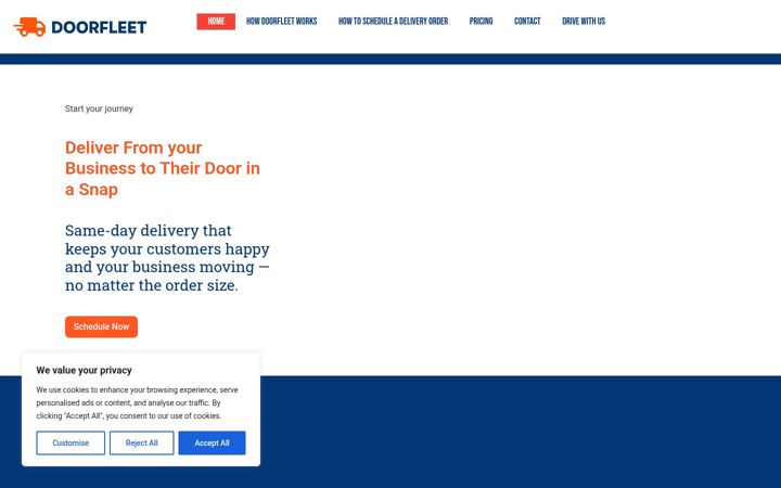 Screenshot of doorfleet.ca