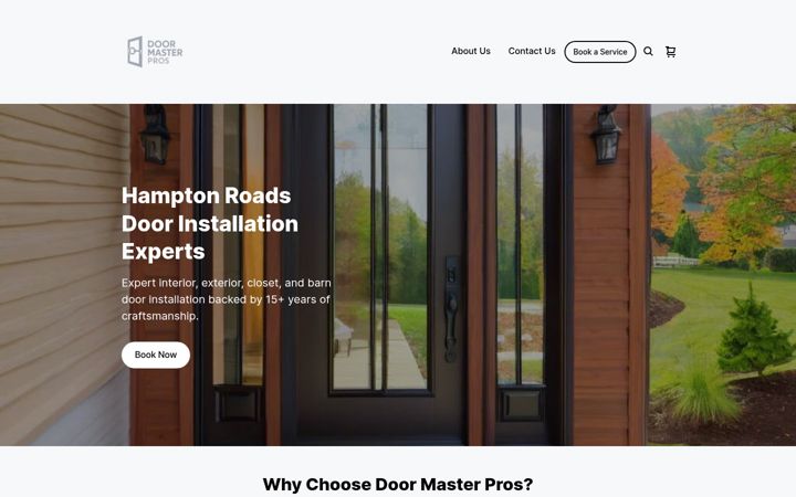 Screenshot of doormasterpros.com