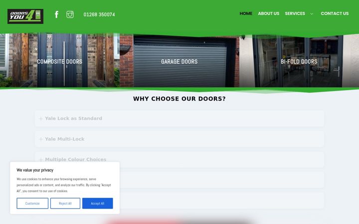 Snímek obrazovky doors-4-you.co.uk