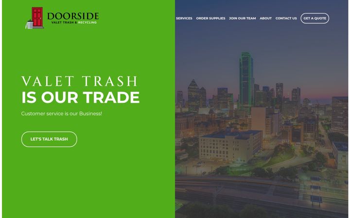 Screenshot of doorsidevalet.com