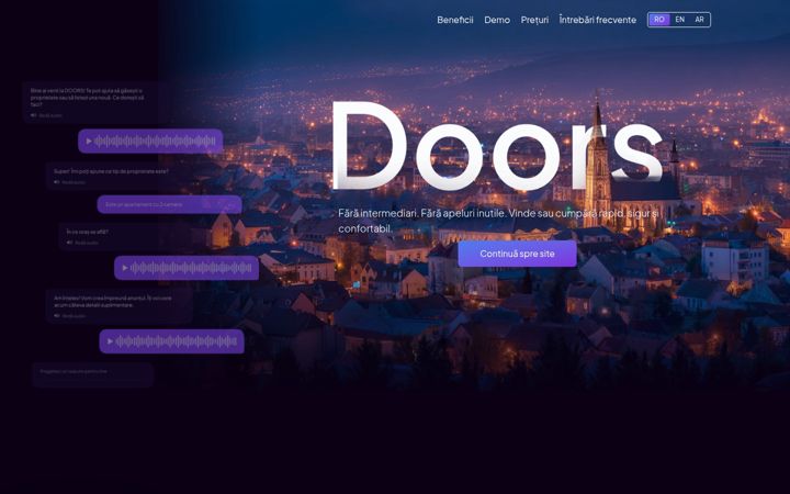 Screenshot of doorsimobiliare.ro