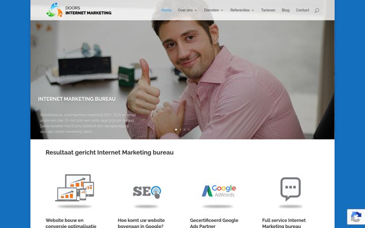 Screenshot of doorsinternational.nl