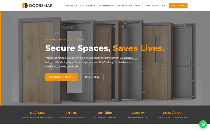 Screenshot of doorsmar.com
