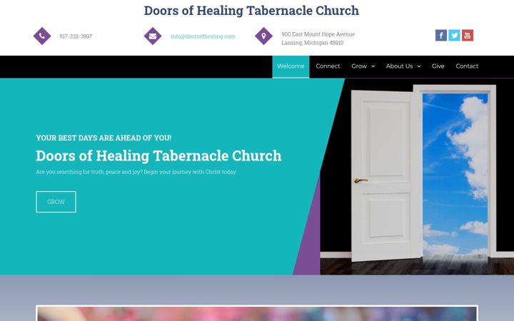 Screenshot of doorsofhealing.com