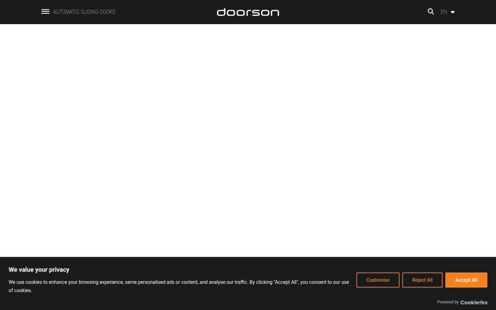 Screenshot of doorson.com
