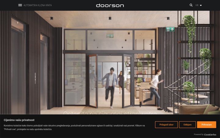 Screenshot of doorson.hr