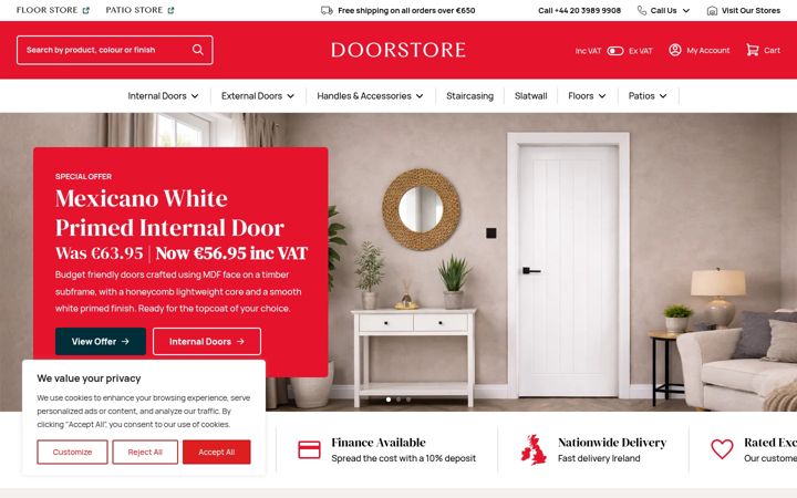 Skærmbillede af doorstore.ie