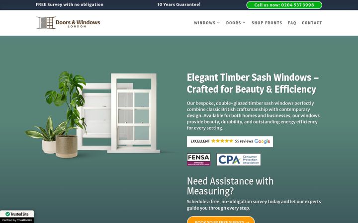 Screenshot of doorswindows.co.uk