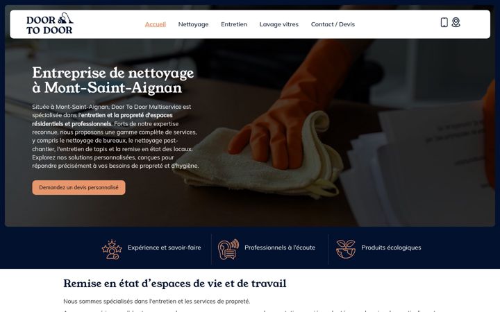 Screenshot of doortodoor.fr