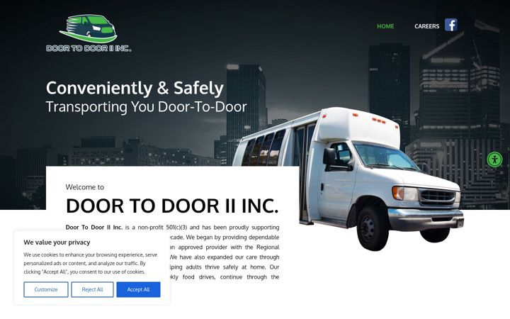 Screenshot of doortodoortransportationla.com