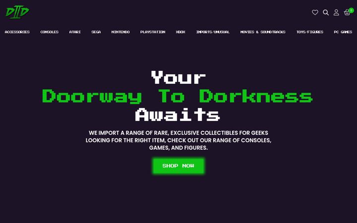 Screenshot of doorwaytodorkness.co.uk