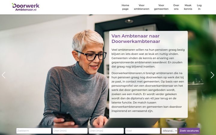 Screenshot του doorwerkambtenaar.nl