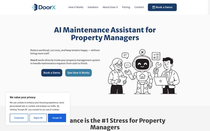 Screenshot of doorx.ai