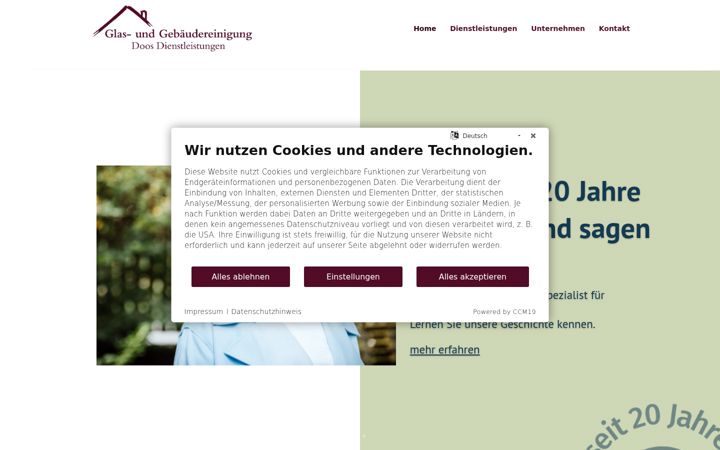 Screenshot of doos-dienstleistungen.de