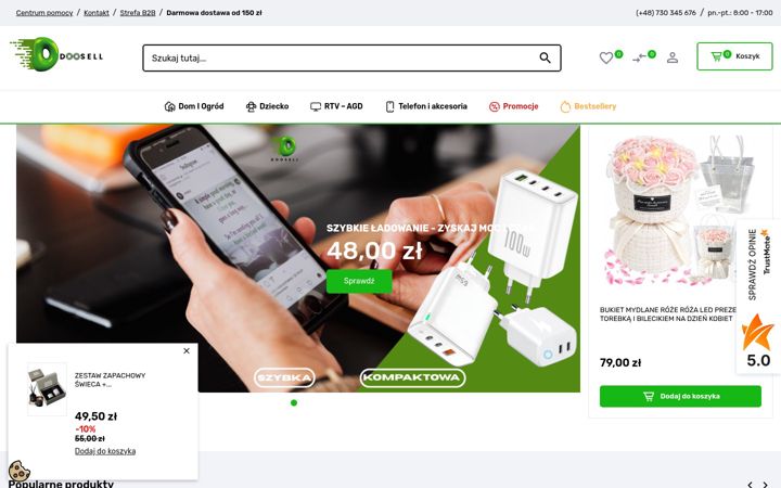Screenshot ta' doosell.pl