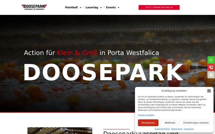 Screenshot of doosepark.de