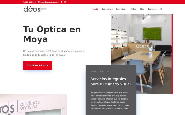 Screenshot of doosoptica.com