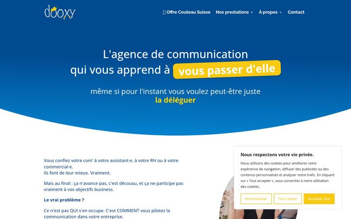 Captura de pantalla de dooxy.fr