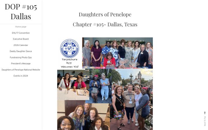 Screenshot of dop105dallas.org