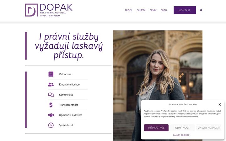 Ekrano kopija dopak.cz