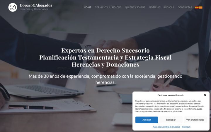 Screenshot of dopazoabogados.com