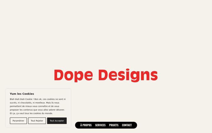 Screenshot of dopedesignsagency.com