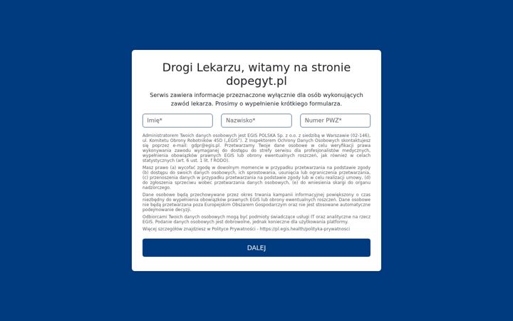 Screenshot ta' dopegyt.pl