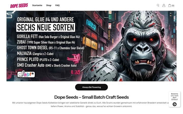 Screenshot of dopeseeds.de