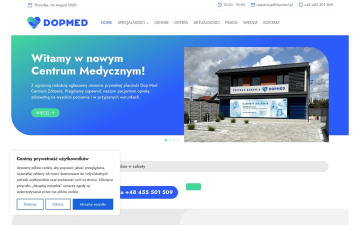 Screenshot ta' dopmed.pl