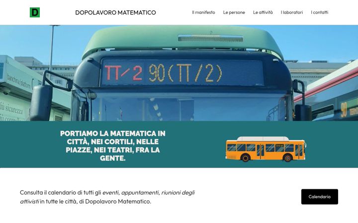 Screenshot of dopolavoromatematico.it