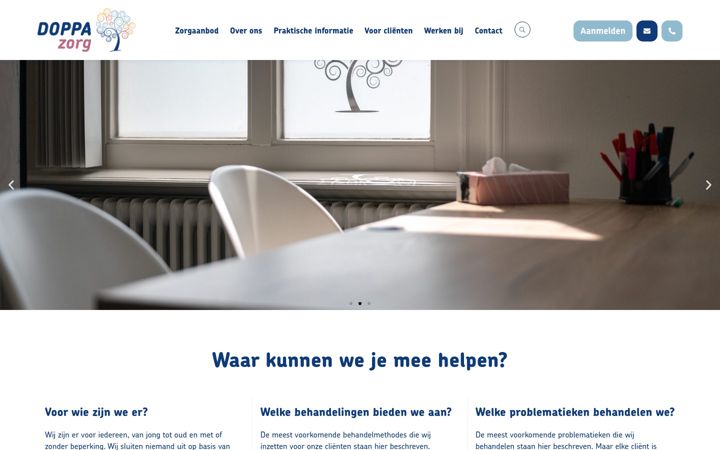 Screenshot of doppazorg.nl