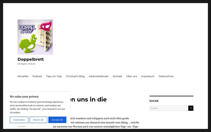 Screenshot of doppelbrett.com