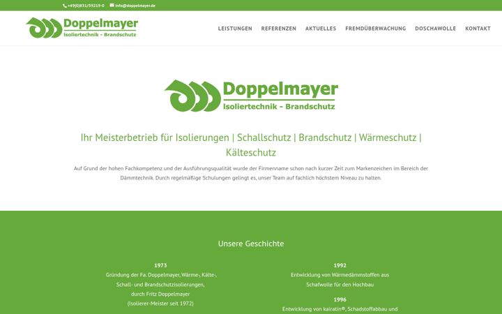 Zrzut ekranu doppelmayer-isolierungen.de