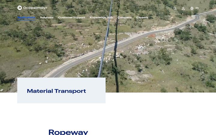 Screenshot of doppelmayr-mts.com
