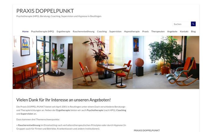 Zrzut ekranu doppelpunkt-praxis.de