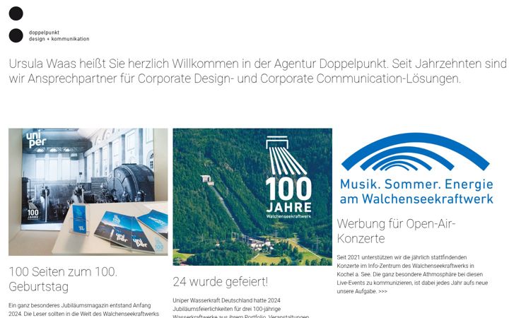 Zrzut ekranu doppelpunktdesign.de
