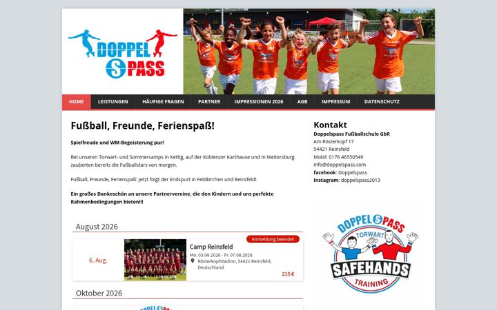 Screenshot of doppelspass.com