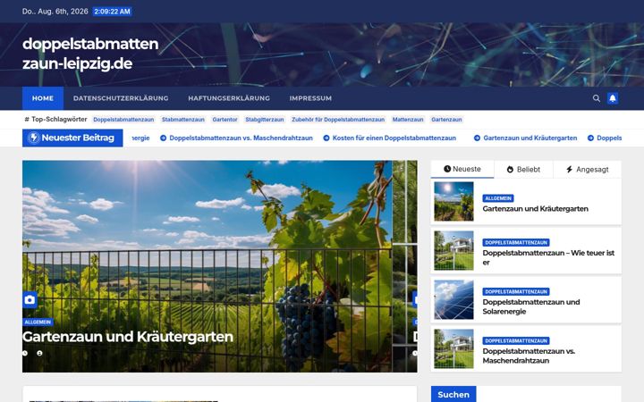 Skærmbillede af doppelstabmattenzaun-leipzig.de