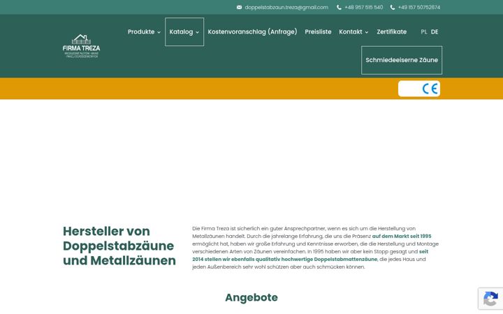 Ekrano kopija doppelstabzaun-treza.de