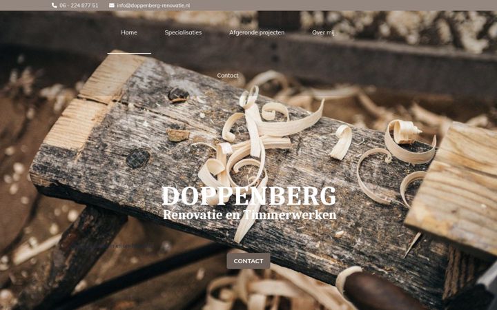 Screenshot of doppenberg-renovatie.nl