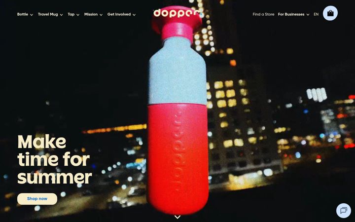 Screenshot of dopper.com