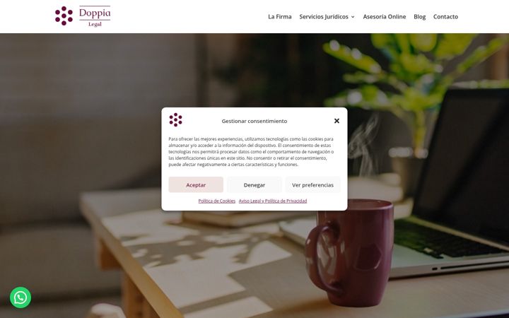 Screenshot of doppialegal.es