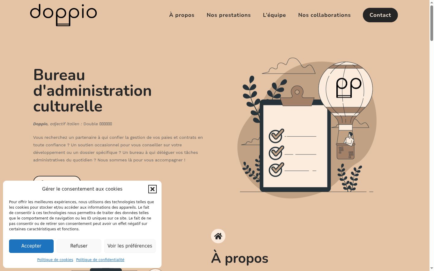Screenshot tal-banner tal-kunsens muri qabel kwalunkwe interazzjoni
