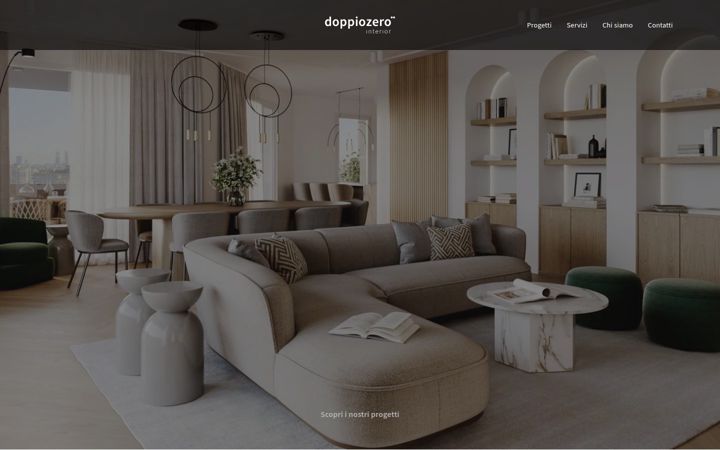 Skærmbillede af doppiozerointerior.it