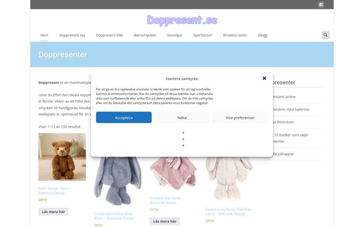 Snímek obrazovky doppresent.se