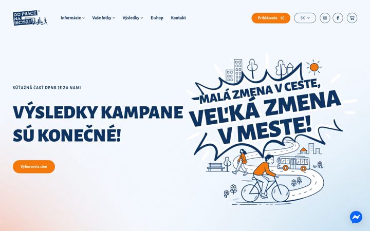 Kuvakaappaus sivustosta dopracenabicykli.eu