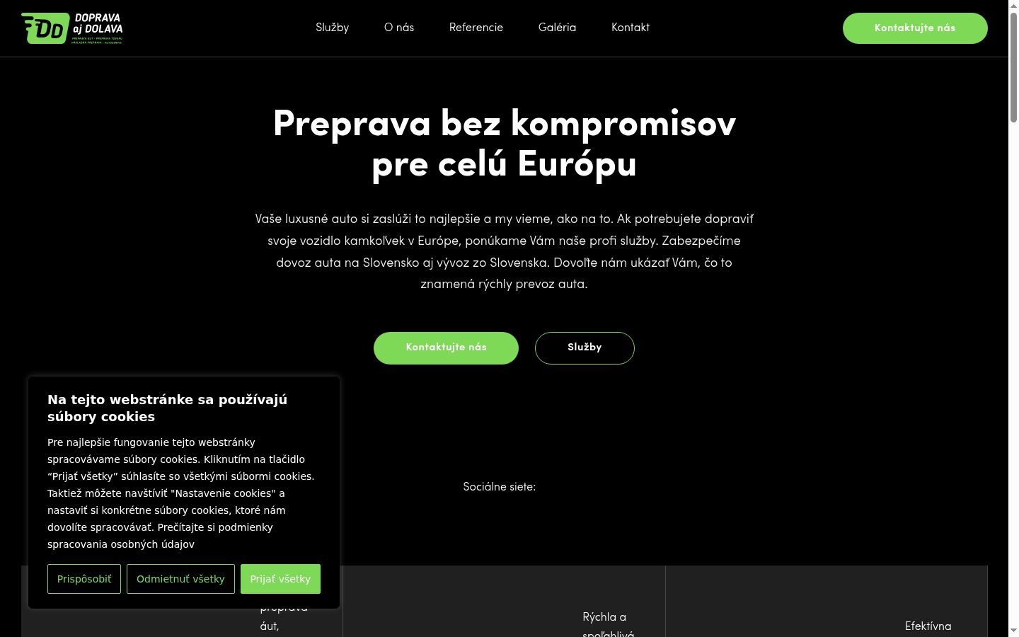 Képernyőkép a bármilyen interakció előtt megjelenő hozzájárulási bannerről