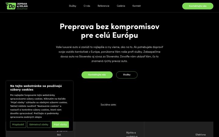 Screenshot ta' dopravaajdolava.eu