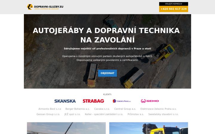 Screenshot ta' dopravni-sluzby.eu