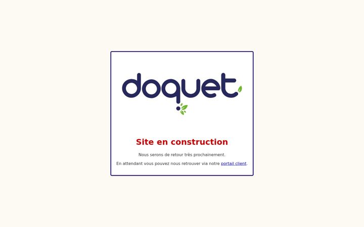 Screenshot of doquet.fr